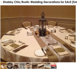 vintage wedding tablescape