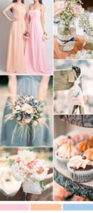 pink and dusty blue wedding color palette